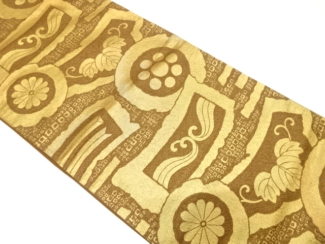 JAPANESE FUKURO OBI / WOVEN CLASSICAL PATTERN